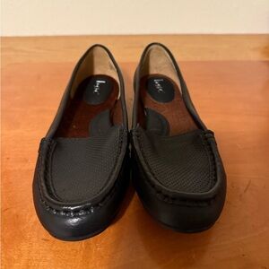 BOC Leather Black Loafers for Women